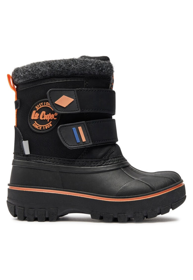 Ghete baieti  304322662 - Piele ecologica - Negru - Negru