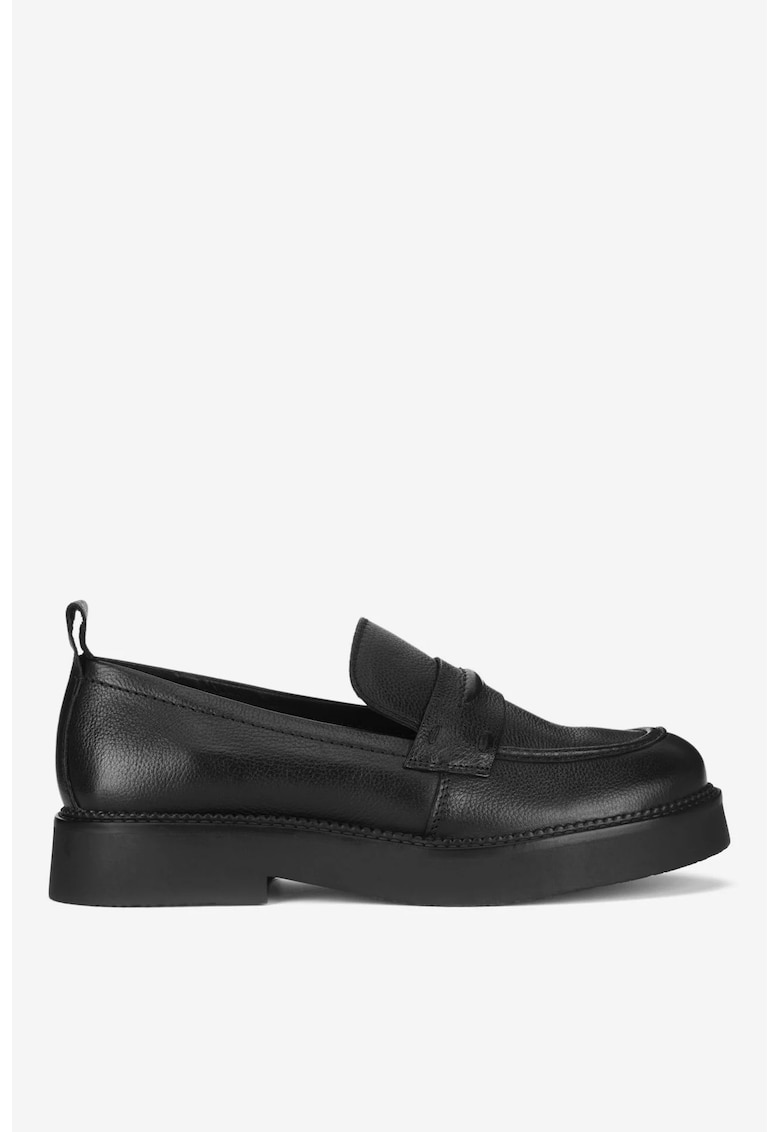 Mocasini dama  5905588691310 - Piele naturala - Negru - Negru