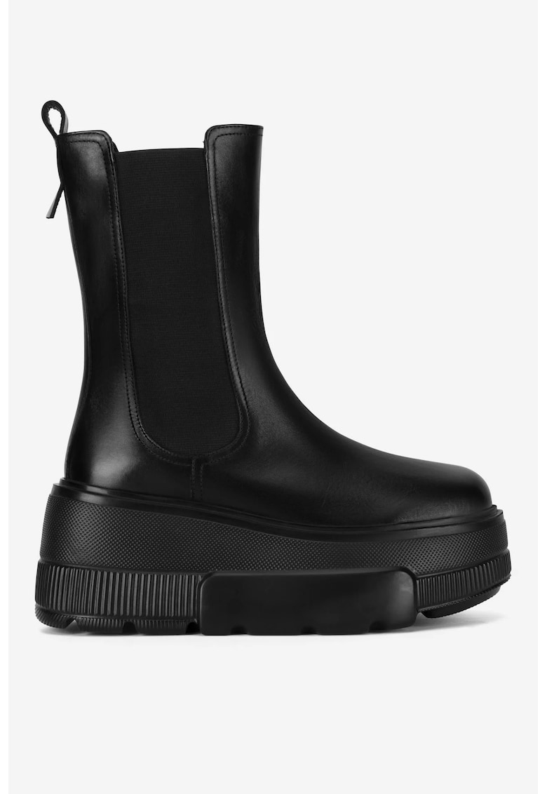 Ghete dama 5905588822059 - Piele naturala - Negru - Negru