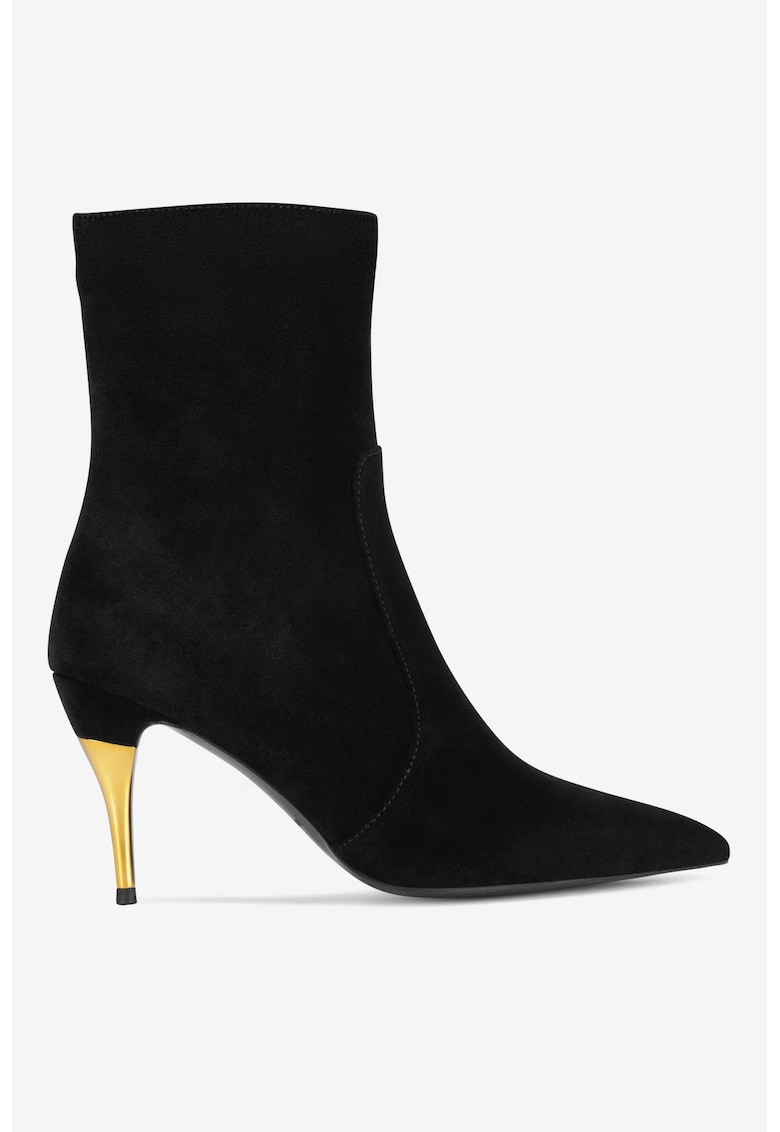 Ghete dama  5905588828662 - Piele intoarsa - Negru - Negru