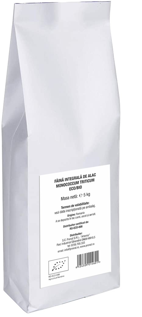 Oferte la Faina integrala de alac bio monococcum triticum, 5kg einkorn Pronat
