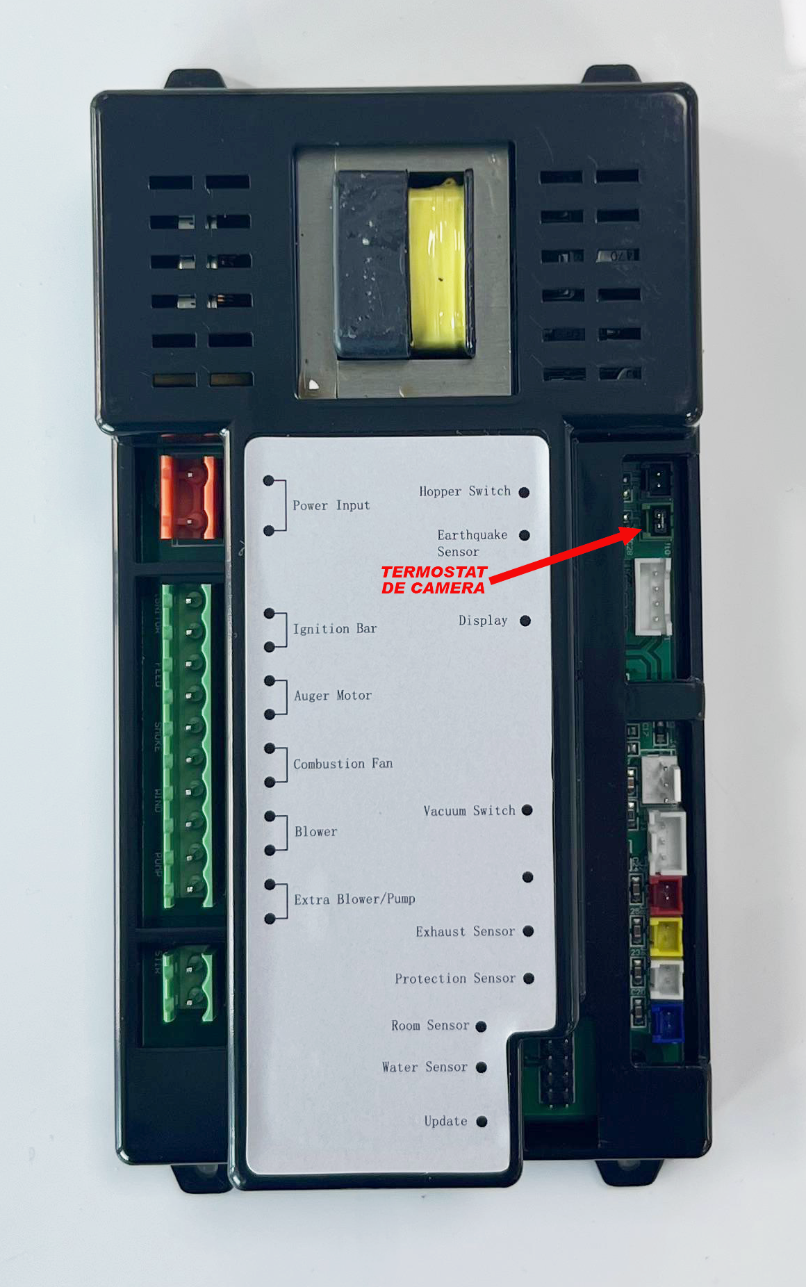 Set placa electronica si display Termosemineu pe peleti Fornello SERENA W25