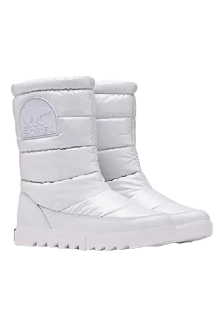 Cizme de iarna pentru dama -  Piele naturala/Spuma - Alb -