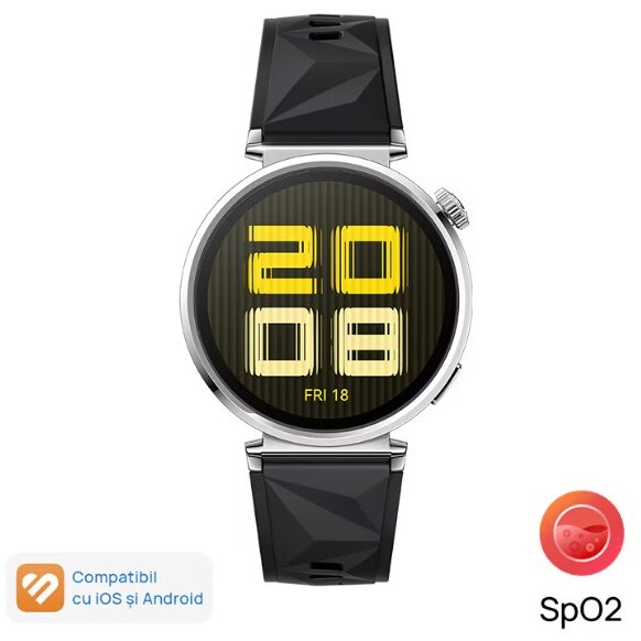 Smartwatch GT 5 Fluoroelastomer 55020DJX Negru