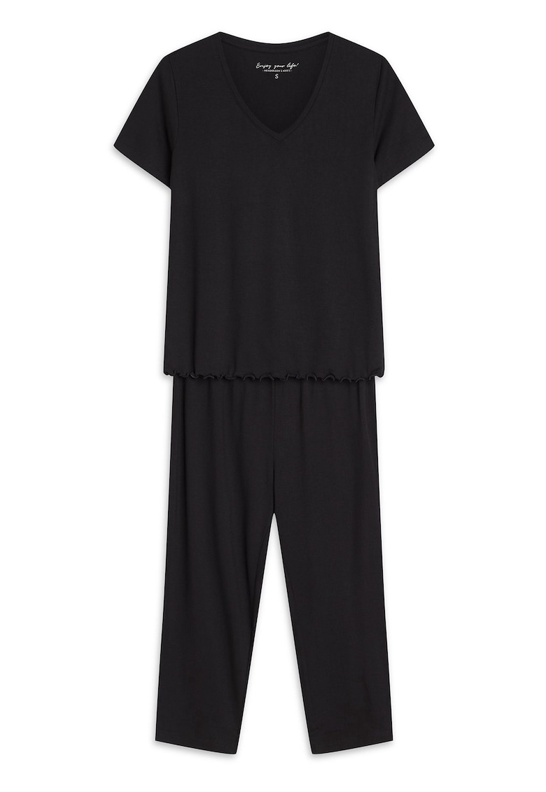 Pijamau dama Noves negru - Geometric