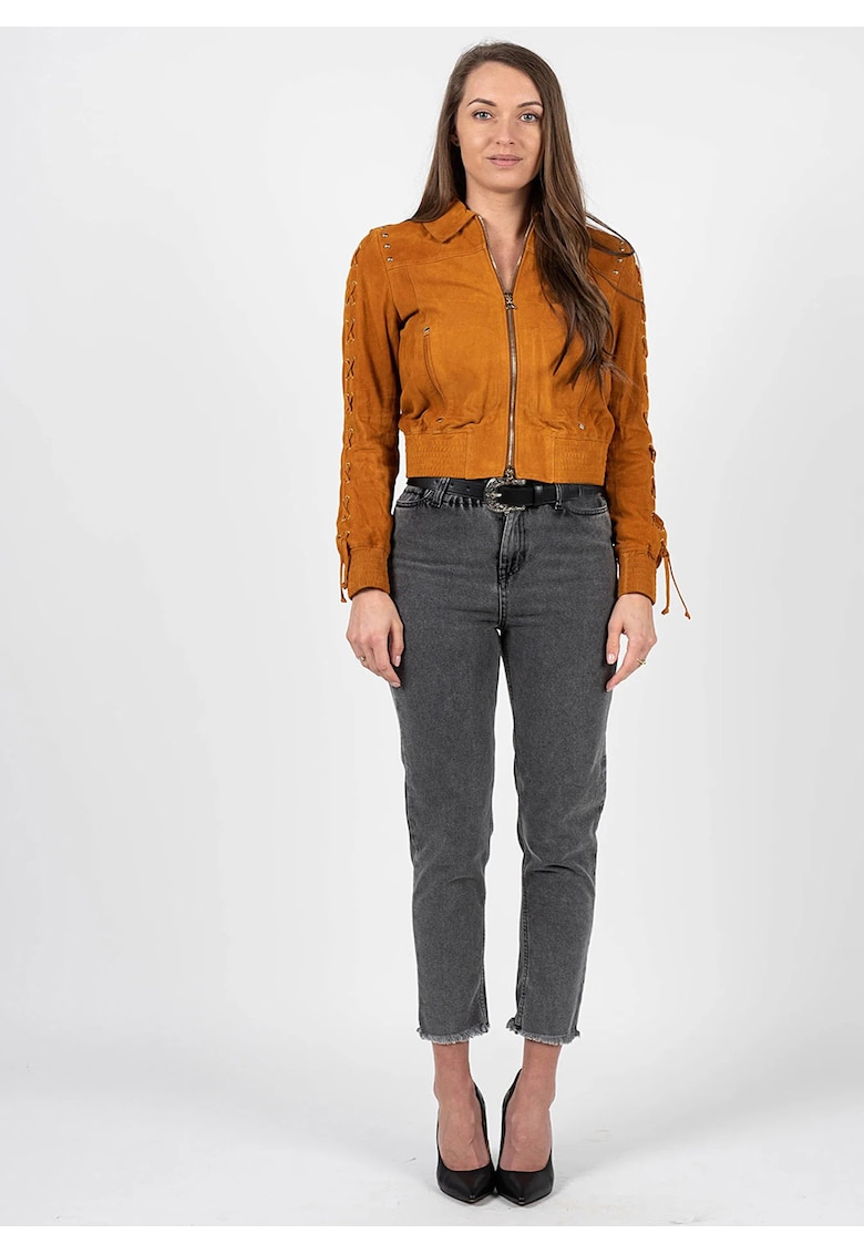 Geaca Scurta Din Piele - XL