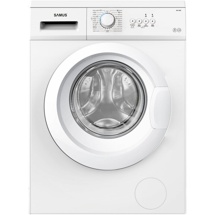 Oferte la Masina de Spalat Rufe Automata Slim WSL-5081 Capacitate 5Kg 23 Programe Clasa Energetica D Alb