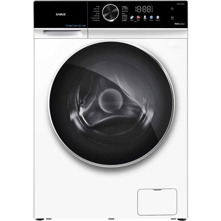 Masina de Spalat Rufe Frontala WSCD10129IDM 10KG 1200RPM 14 Programe Display LED Color Clasa A Alb