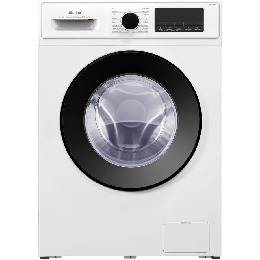 Masina de Spalat Rufe Frontala AXWGI1472 7KG 1400RPM Clasa A 16 Programe Tambur Otel Inoxidabil Alb