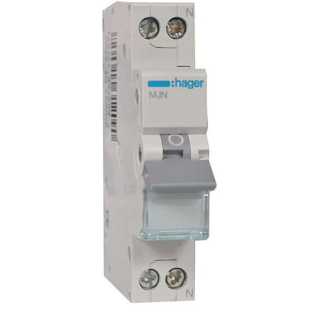 Siguranta automata 1P+N, 40A, curba C, 4.5kA Hager MJN540