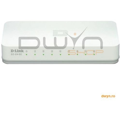 Oferte la D-Link, Switch Desktop 8 porturi 10/100Mbps, plastic, DLinkGO