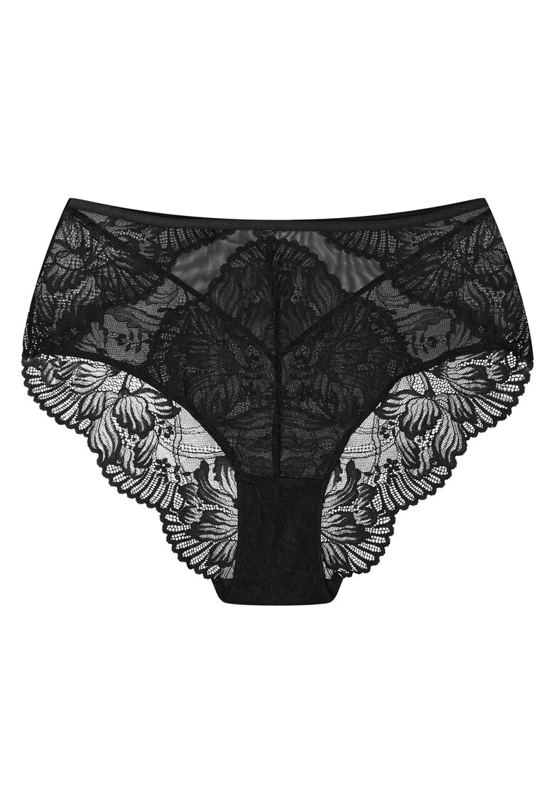 Chiloti cu talie ridicata Blueberry  negru - Negru