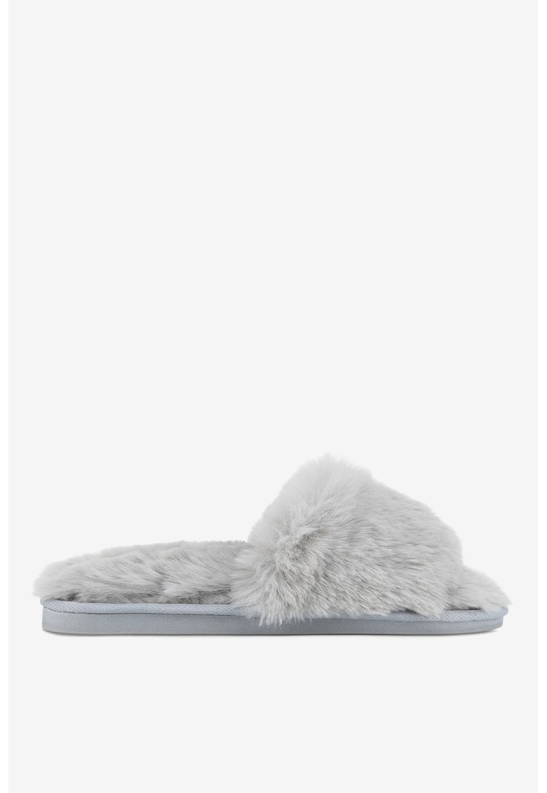 Papuci dama  5903419601262 - Textil - Gri - Gri