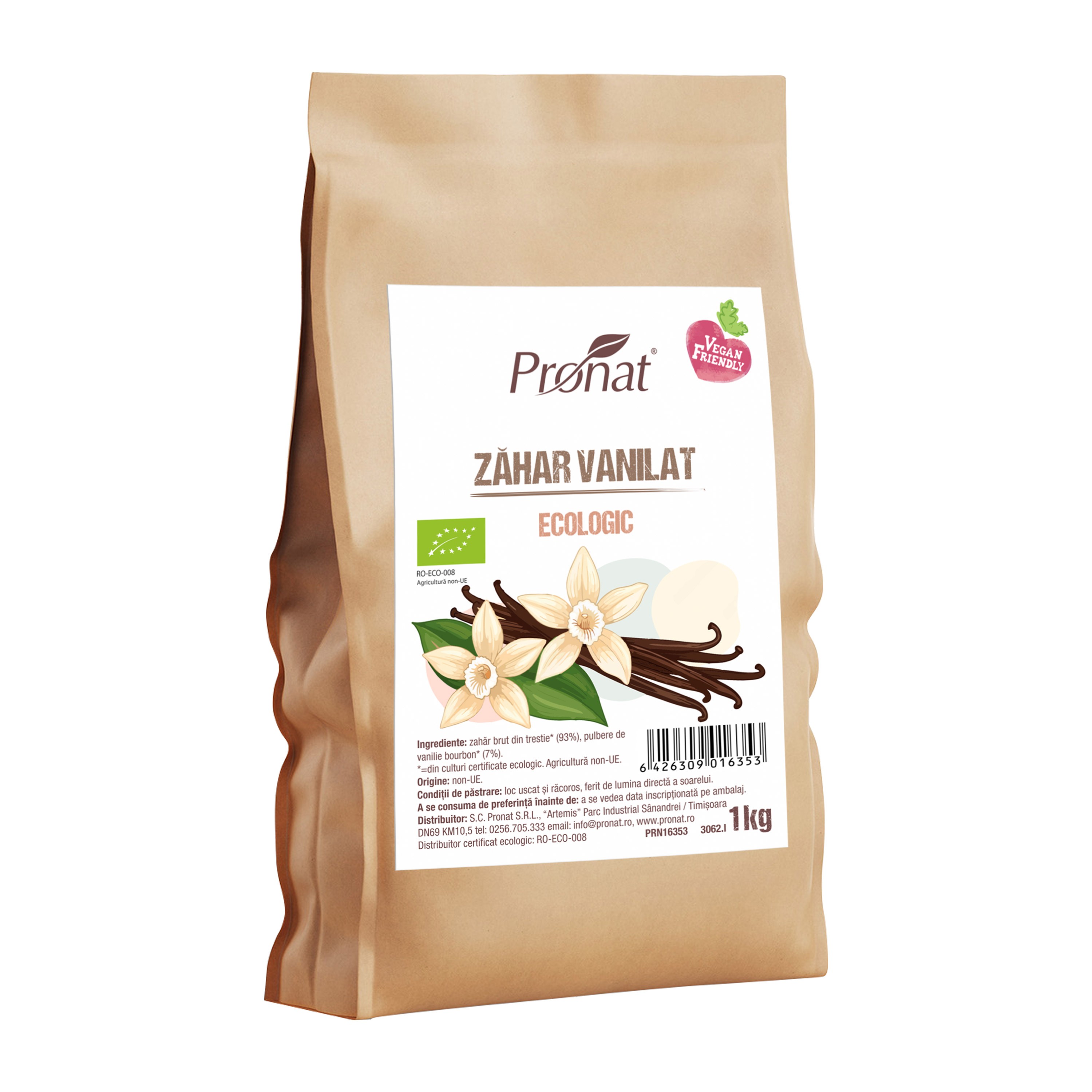 Oferte la Zahar vanilat bio, 1kg Pronat