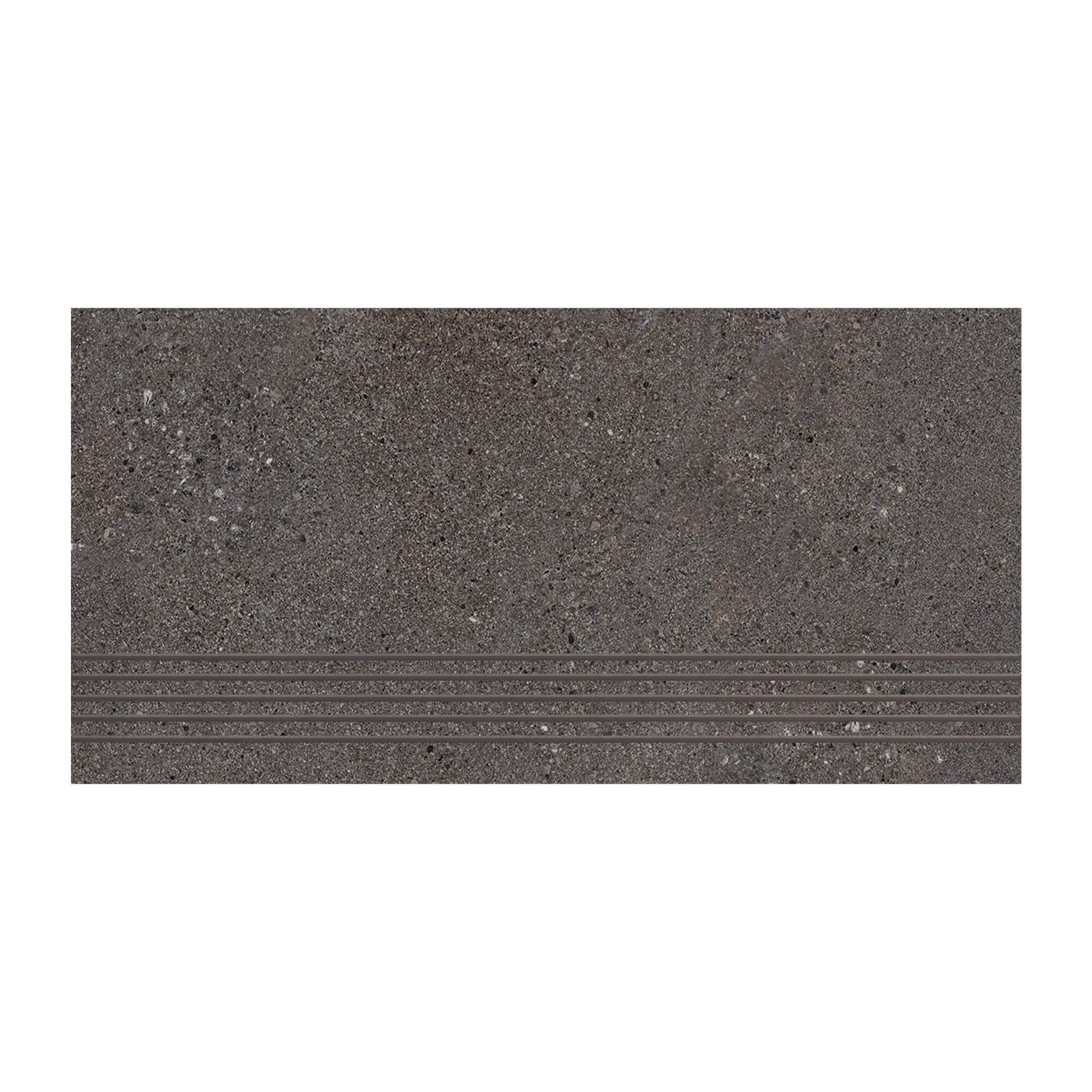 Oferte la Treapta interior/exterior portelanata Cesarom Cementino, antracit, mat, aspect ciment, PEI 4, 9 mm, 60 x 30 cm