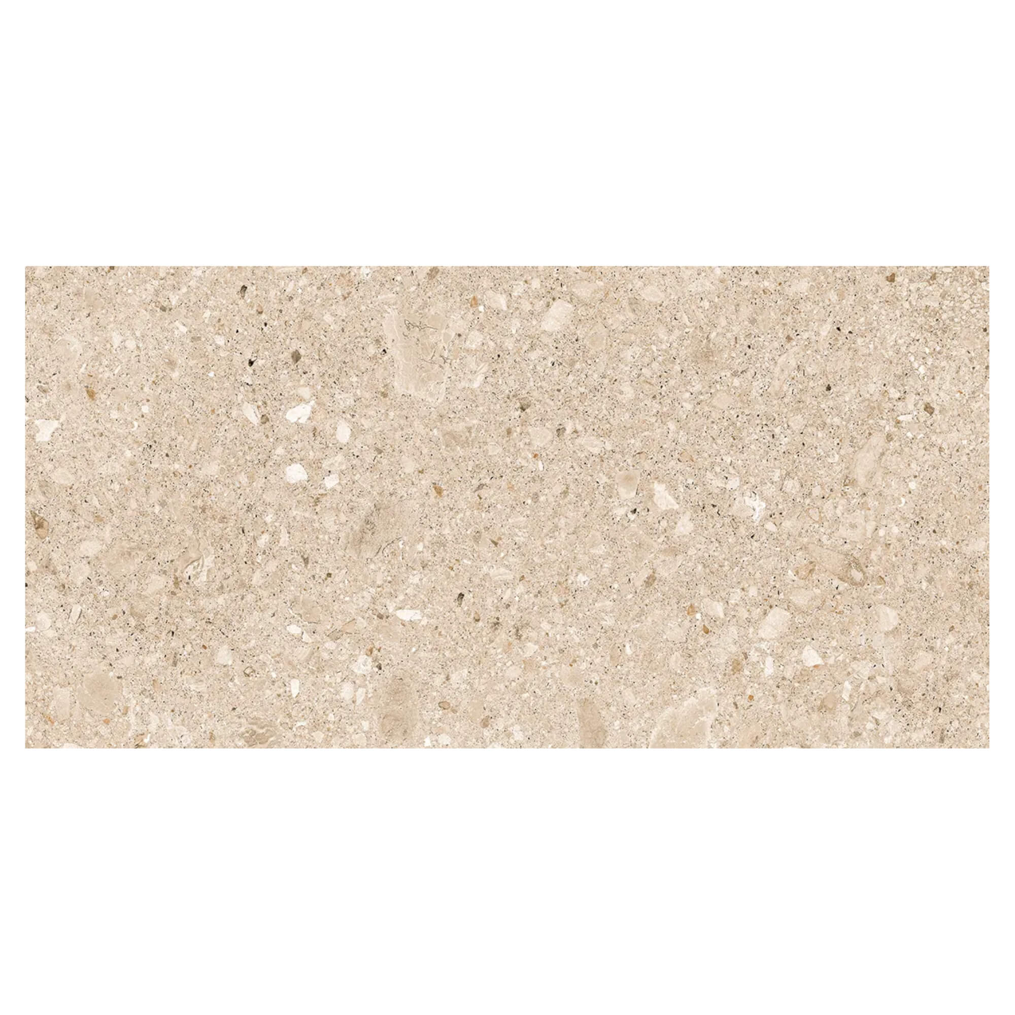 Gresie exterior/interior Ceppo di Gre, rectificata portelanata, bej, mat, decor piatra, clasa aderenta R10, PEI V, 9 mm, 120 x 60 cm