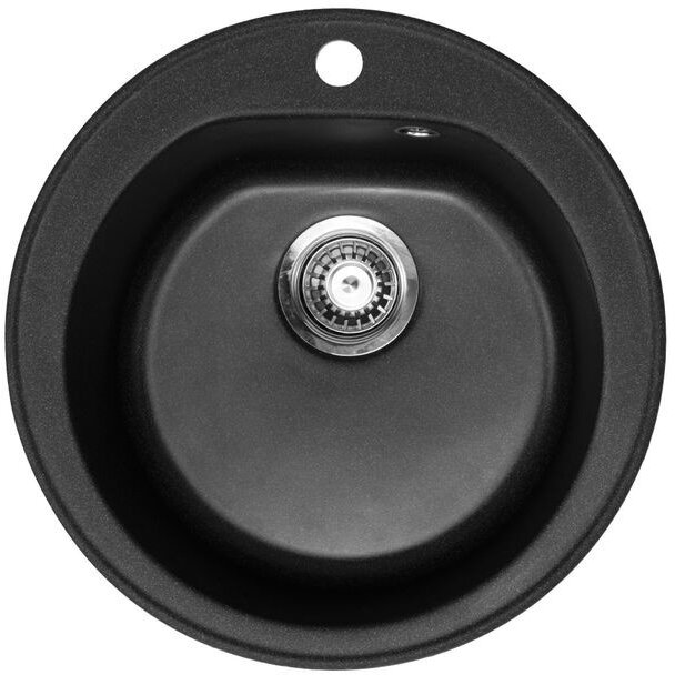 Oferte la Chiuveta Bucatarie X Venera E510 Granit Diametru 510MM Sifon 90MM Negru
