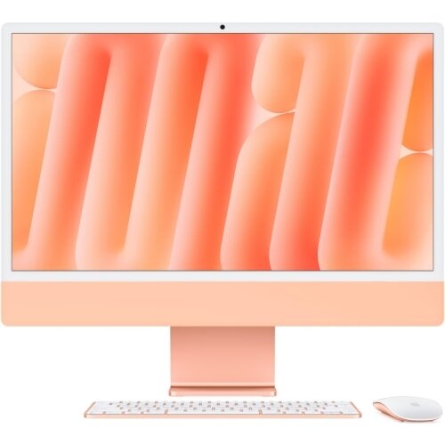 Sistem All in One iMac 4.5K 23.8inch Retina M4 8-Core 16GB 512GB SSD macOS Orange