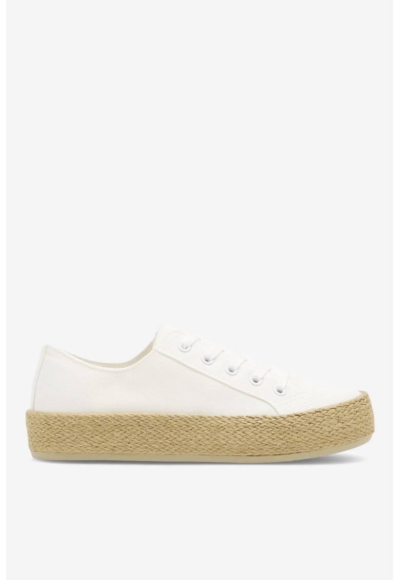 Oferte la Espadrile dama  5903419905025 - Textil - Alb - Alb