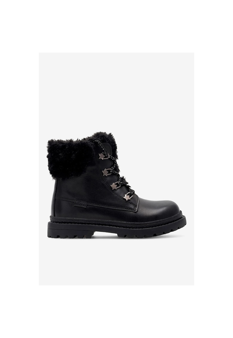 Ghete fete  5904862932798 - Piele naturala - Negru - Negru