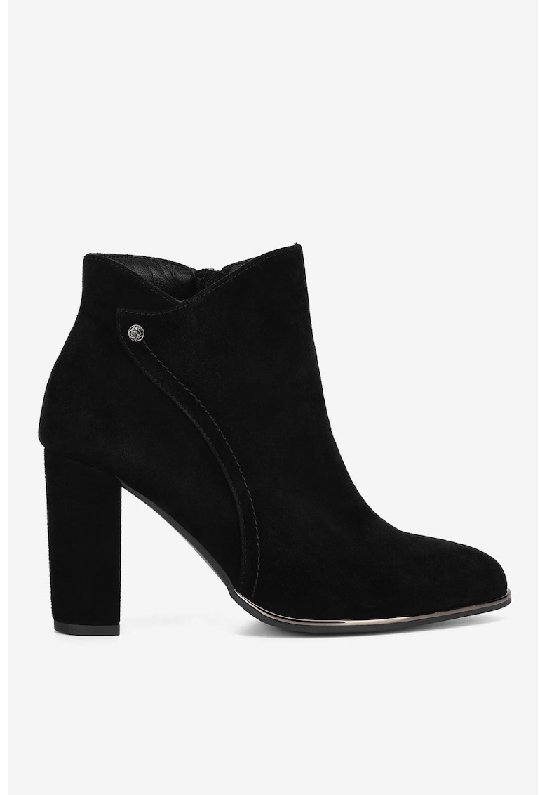 Ghete dama  5905588884859 - Piele intoarsa - Negru - Negru