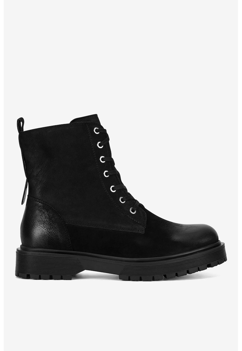 Ghete dama  5905588910909 - Piele nabuc - Negru - Negru