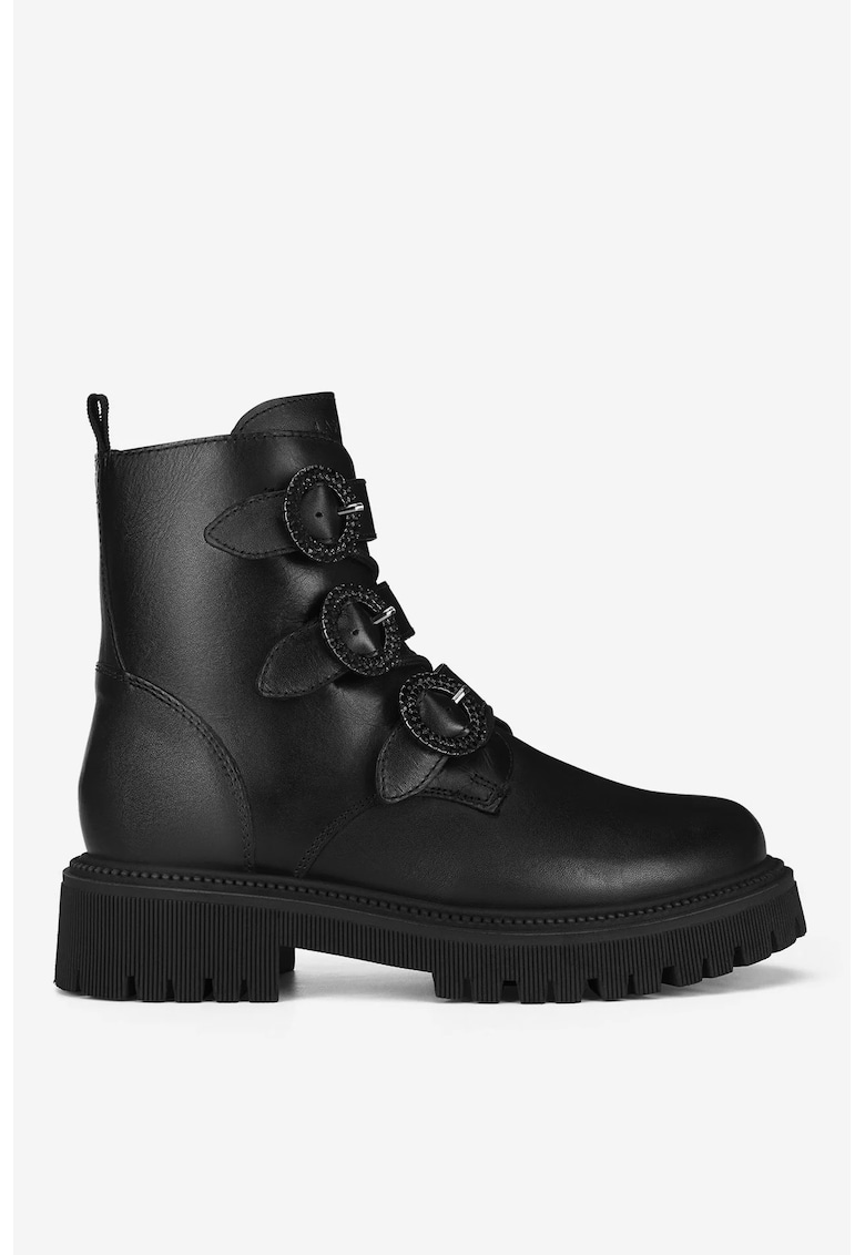 Ghete dama 5905588934554 - Piele naturala - Negru - Negru