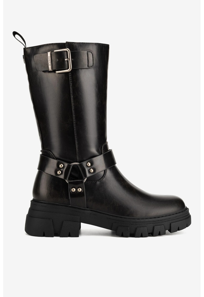 Ghete dama 5905588927143 - Sintetic - Negru - Negru