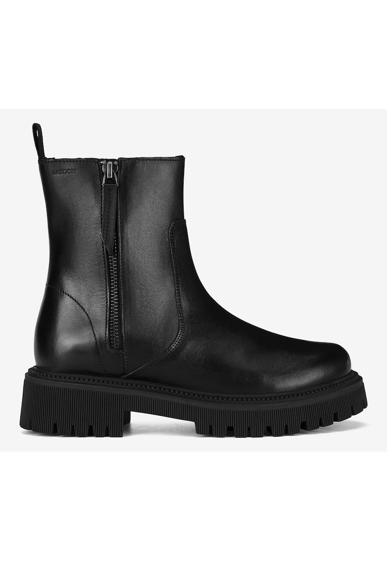 Ghete fete 5905588934547 - Piele naturala - Negru - Negru