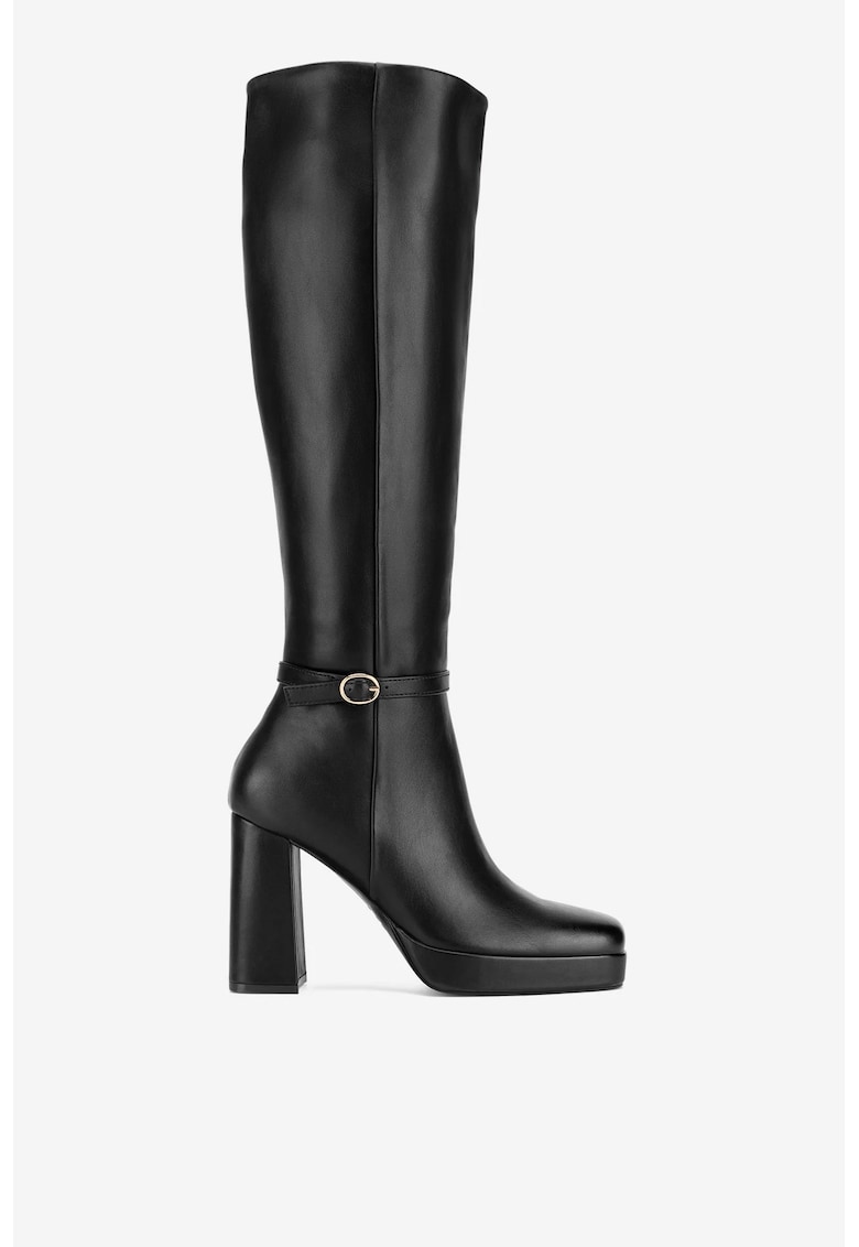 Cizme dama 5905588939436 - Sintetic - Negru - Negru