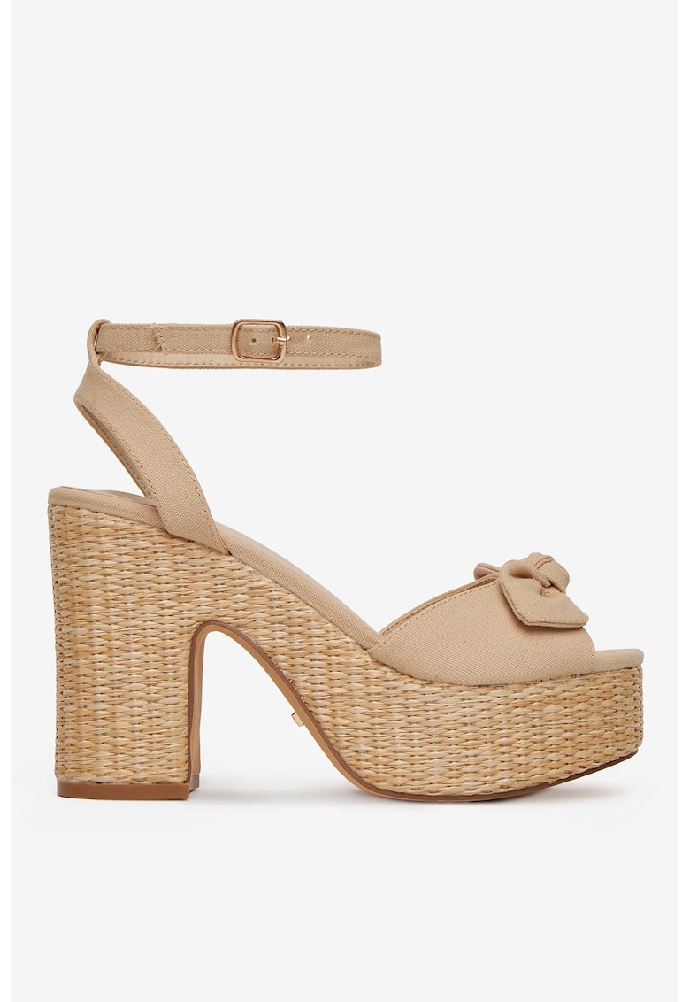 Sandale Bej  Textil - Bej