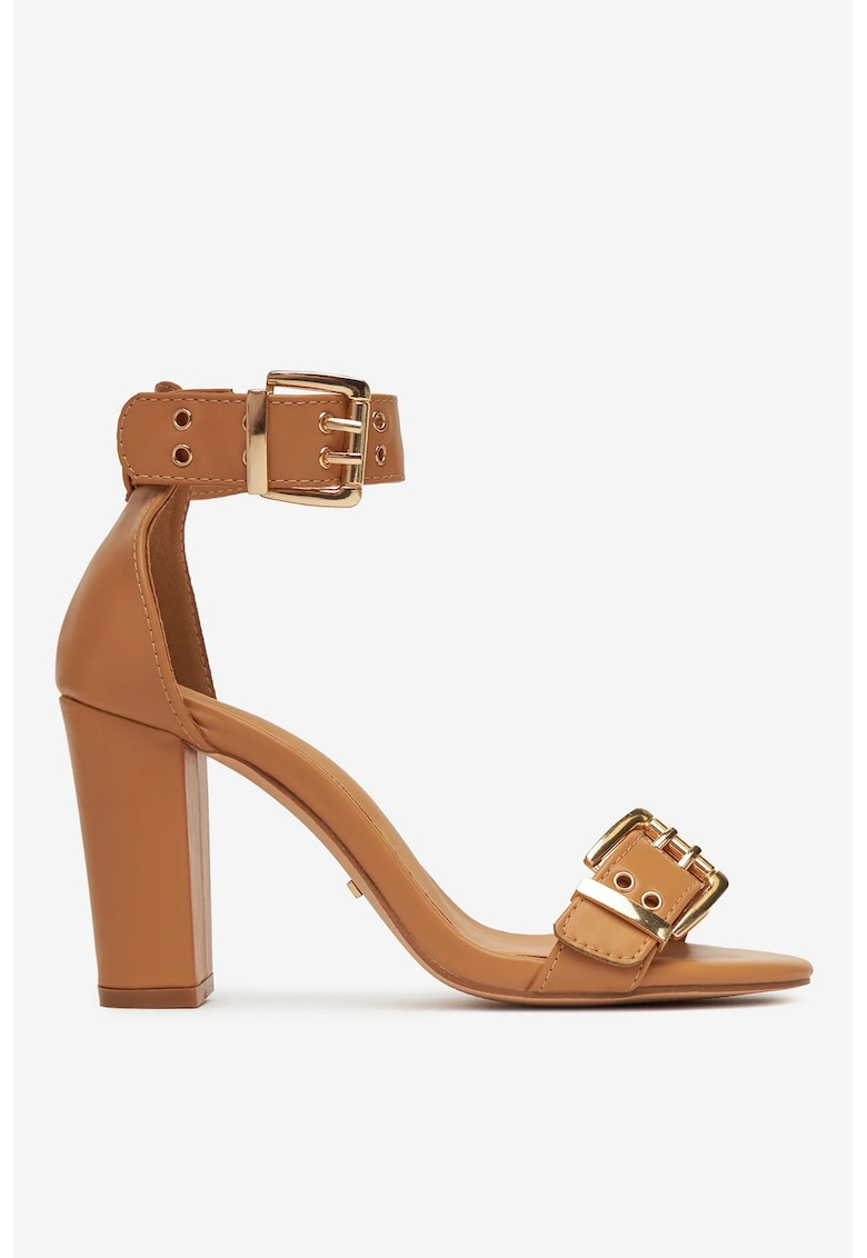Sandale cu toc  Design Elegant - Bej
