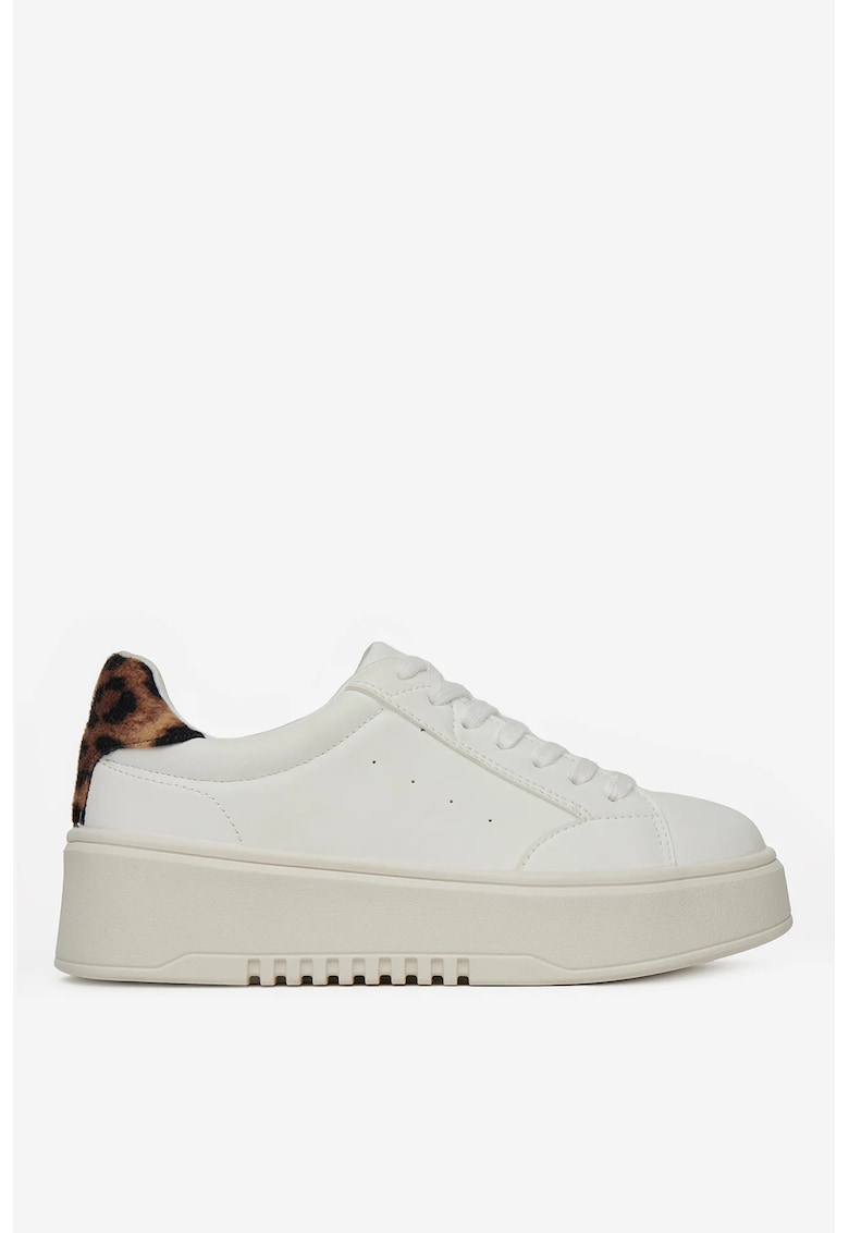 Tenisi  Material Sintetic - Culoare Alb - Alb