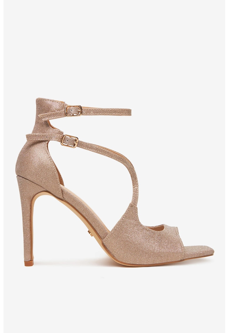 Sandale Roz cu toc - Roz