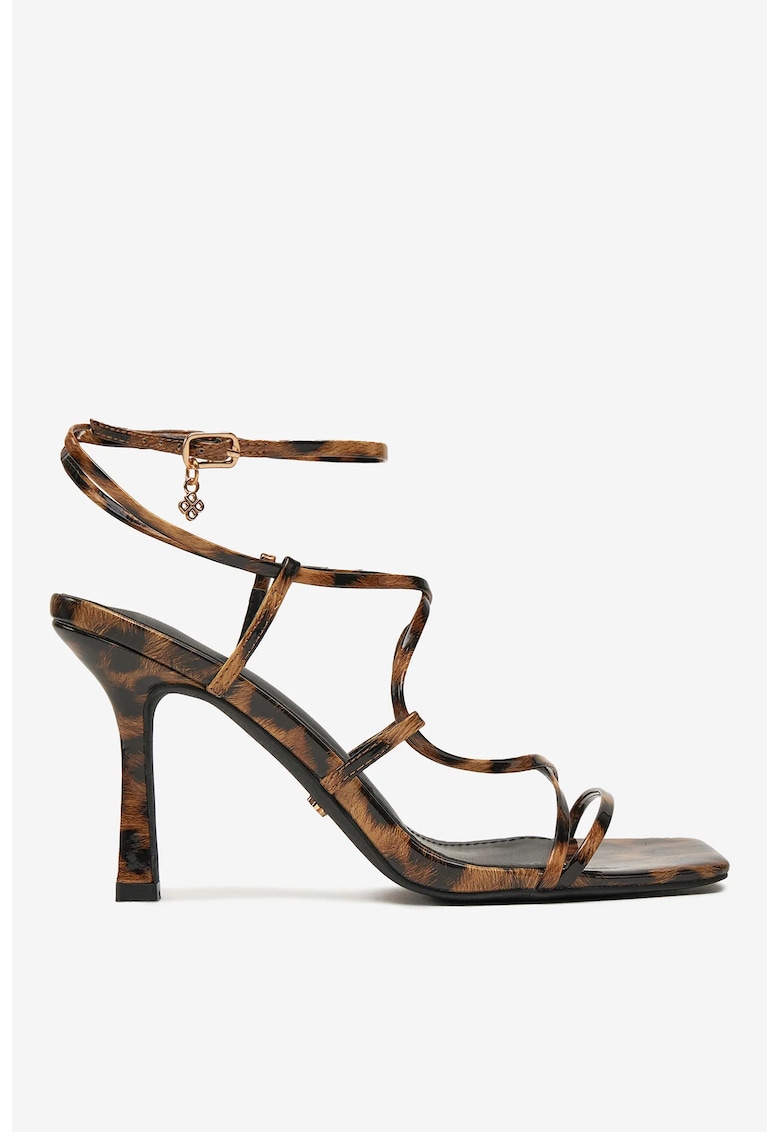 Sandale cu toc  Sintetic - Maro - Maro