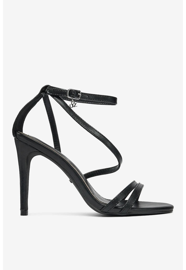 Sandale cu toc  Sintetic - Negru - Negru