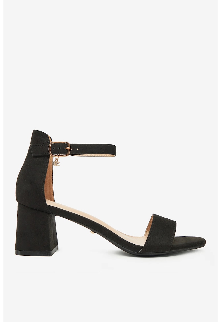 Sandale  Textil - Negru - Design Elegant - Negru