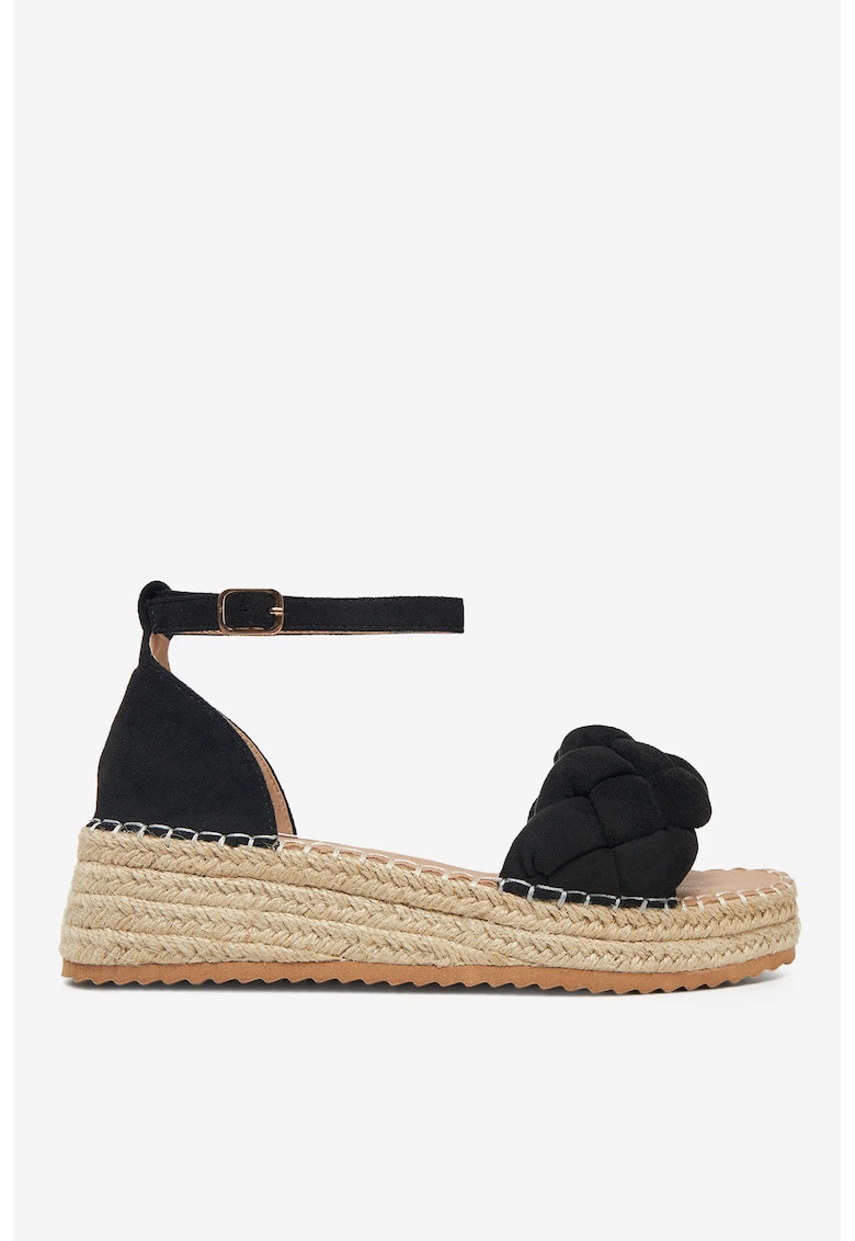 Sandale  Negru - Material Textil - Negru