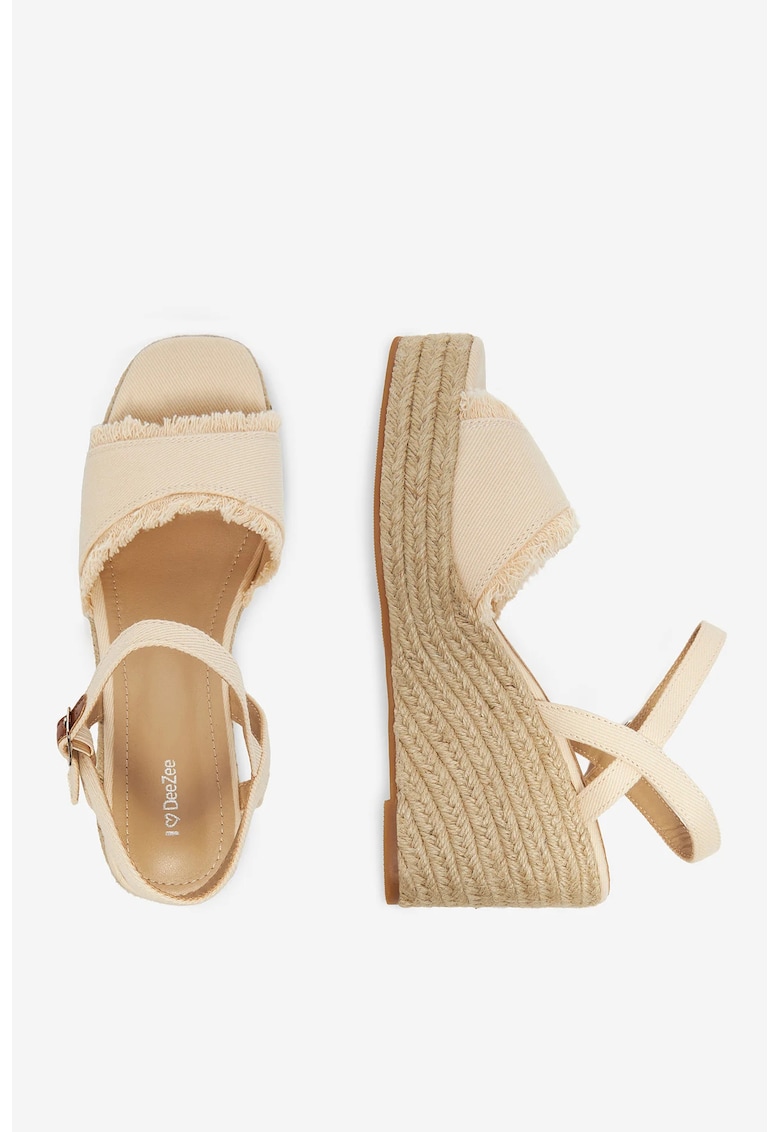 Sandale  Textil - Bej