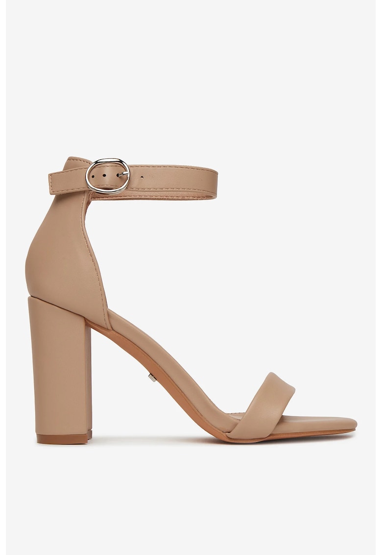 Sandale  Material Sintetic - Culoare Bej - Bej