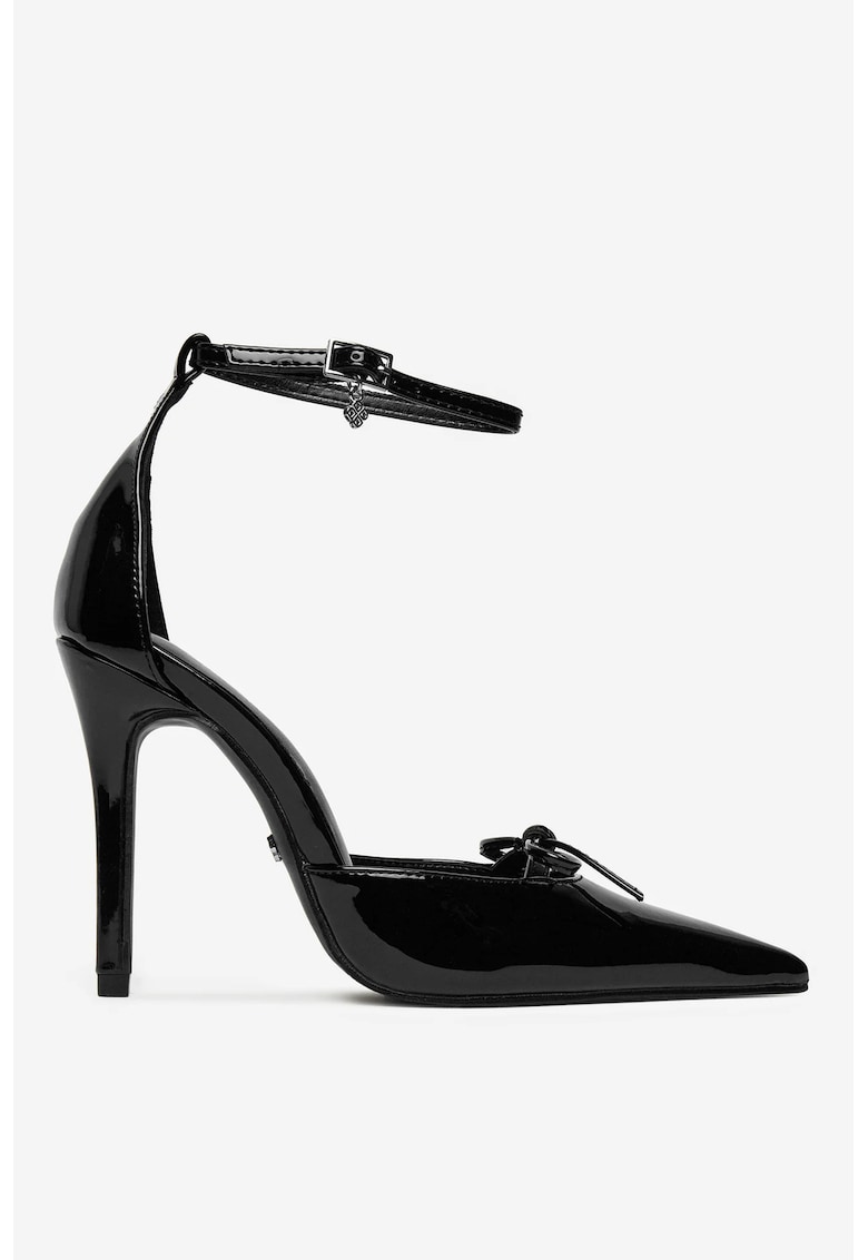 Pantofi Negru Sintetic - Negru