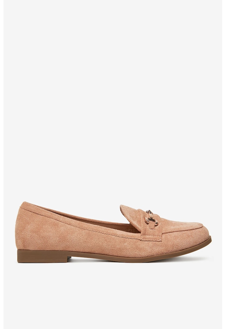 Mocasini  Material Textil - Bej
