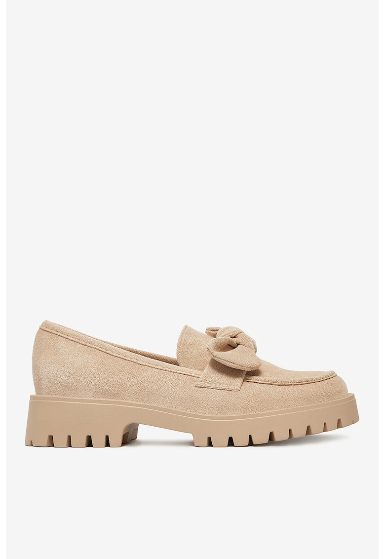Mocasini  Textil - Bej - Bej