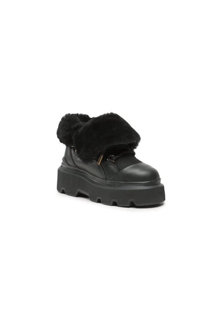 Ghete dama  303118488 - Piele naturala - Negru - Negru