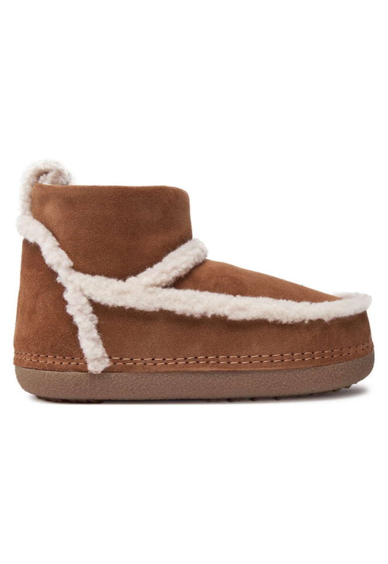 Ghete dama -  Piele naturala - Maro - Maro