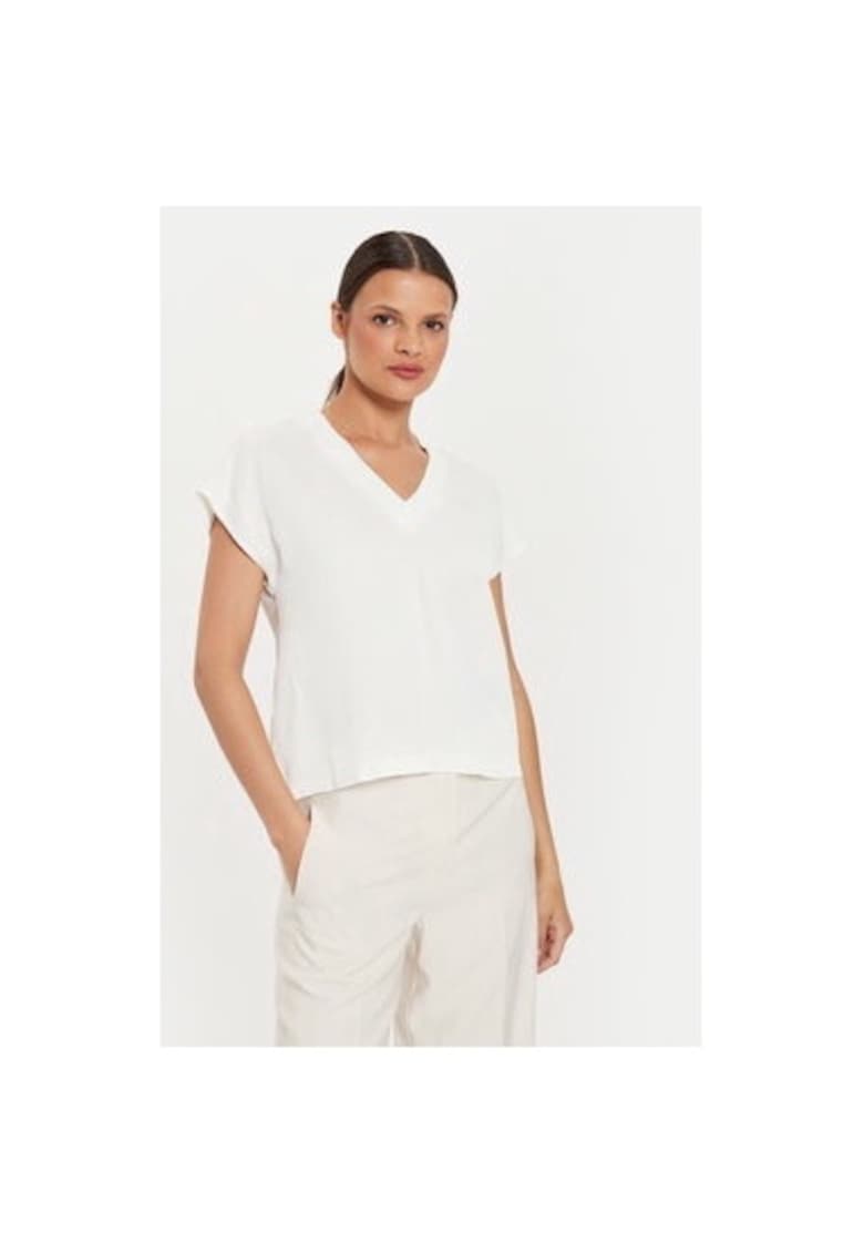 Bluza dama -  304591204 - Lyocell/Bumbac - Bej - Bej