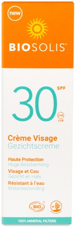 Oferte la Crema bio de fata cu protectie solara SPF 30, 50ml Biosolis