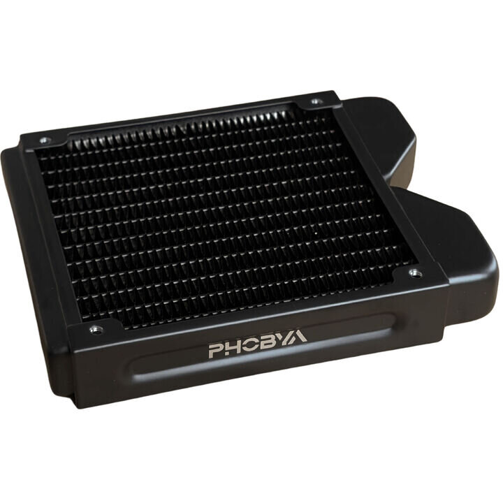 Radiator Phobya R27-S120 120mm 18 FPI Cupru 2x G1/4inch Negru