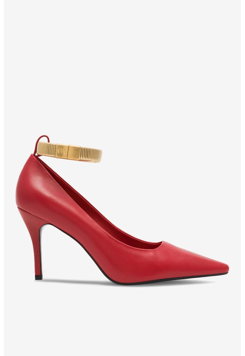 Pantofi dama 5905588657804 - Piele naturala - Rosu - Rosu