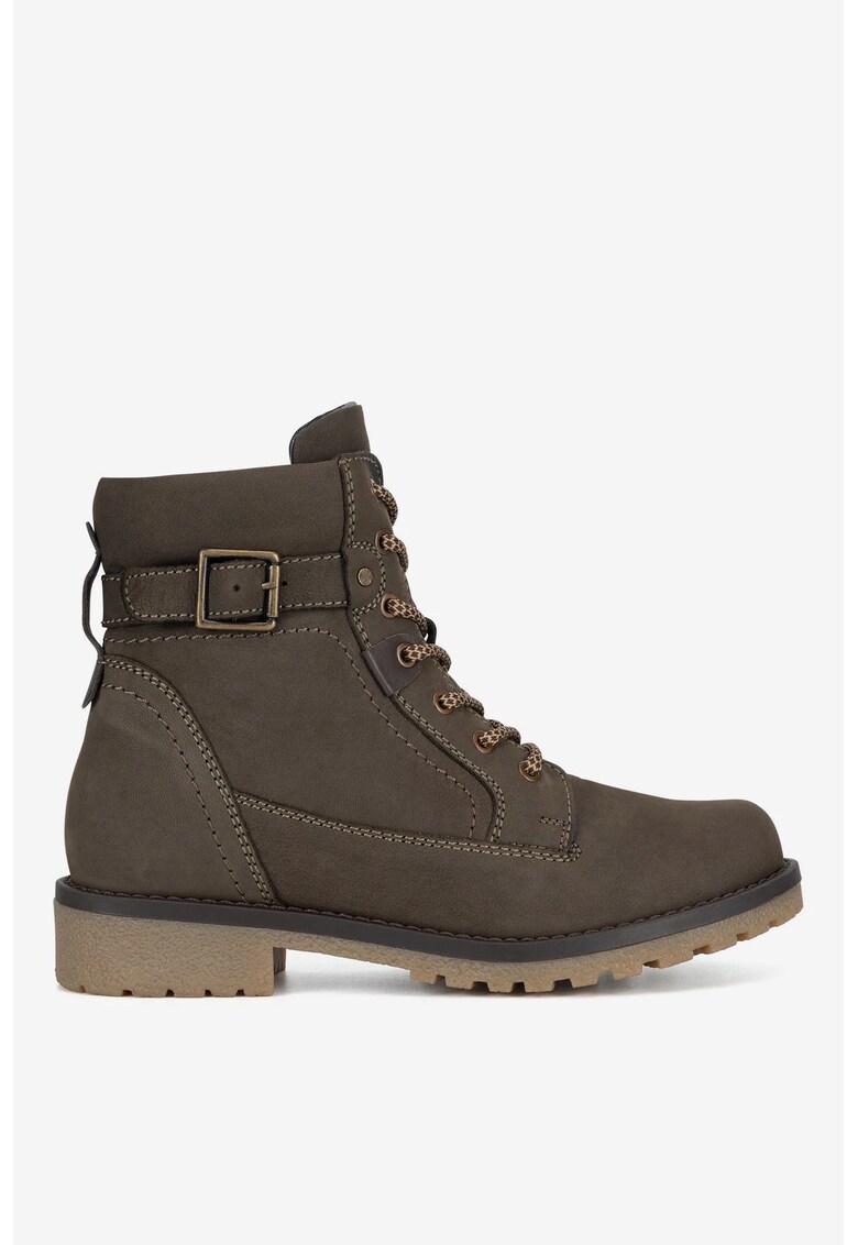 Ghete dama 5905588880691 - Piele nabuc - Maro - Maro